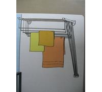 STENDIPANNI STENDIBIANCHERIA A PARETE E SOFFITTO N.6 ASTE DA MT 1,4 GIMI