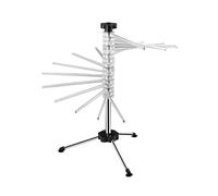 Stendipasta in acciaio inox da cucina, pieghevole, girevole, supporto per pasta
