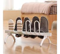 Stendiscarpe elettrico per stivali, scaldascarpe autoportante, termostato intelligente, asciuga scarpe, guanti, stivali, scarpiera originale per 8 scarpe, 60 x 30 x 31 cm, bianco