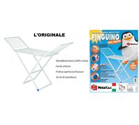 STENDITOIO STENDINO STENDIBIANCHERIA PINGUINO RESINA 100% C/RUOTE L'ORIGINALE