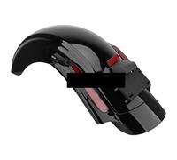 stensione Parafango Moto Set di fasce estensione del parafango posteriore per moto con luce stop Run Turn per Touring Glide Road