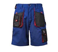 Stenso Emerton - Corti di Lavoro - Uomo - Pantaloncini Protettivi per l'estate - blu reale/nero/rosso EU60/44W