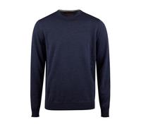 Stenströms - Maglione in lana merino blu con scollo a giro - - Knitwear - Uomo - Blu - L