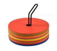 Steowsey 10 pennarelli a cono piatto da calcio, marcatori, marcatori, pallacanestro, sport, velocità, agilità, allenamento, marcatore, attrezzatura da allenamento portatile