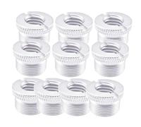 Steowsey 10PCS Microfono Adattatore a Vite 3/8 In a 5/8 In Maschio Mic Filettatura Vite Mic Mount Mic Stand Accessori Parti di Riparazione