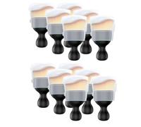 Steowsey 12 spazzole per la pulizia degli interni dell'auto, per condizionatore e presa d'aria, in morbida pelliccia, con conchiglie e bocchetta a lancia