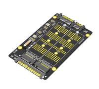 Steowsey 2 in 1 Combo M.2 (NGFF) NVME PCI-E SSD a U.2 SFF-8639 & M.2 (NGFF) SATA SSD a SATA Adattatore di facile installazione
