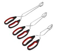 Steowsey Confezione da 3 pinze da cucina a forbice, pinze da cucina per pane, cibo e barbecue