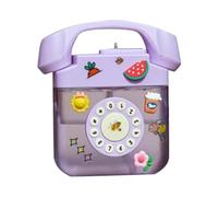 Steowsey Creatives - Borraccia retrò a forma di telefono, con tracolla regolabile, con adesivo 3D, facile da installare, facile da usare