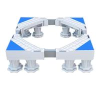 Steowsey Mini supporto per frigorifero, base regolabile per lavatrice con 2,4 m, piedistallo per lavatrice da 40,6 a 63,6 cm