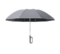 Steowsey Ombrello pieghevole completamente automatico al contrario con antivento riflettente striscia UV ombrelli per moschettone maniglia da viaggio, E