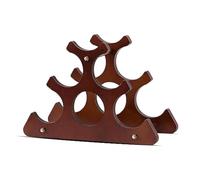 Steowsey Portabottiglie in legno per 6 bottiglie di vino, supporto da banco, organizer per piano di lavoro, piano di lavoro