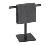 Steowsey Portasciugamani per bagno, in acciaio inox, facile da usare, colore: nero