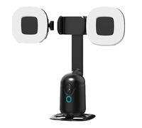 Steowsey Smart AI Gimbal Auto Face Tracking Treppiede per Registrazione Video Vlog Rotazione 360 Segui Focus Vlog con Luce