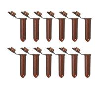 Steowsey Tubi centrifughi da 2 ml, 1000 pezzi con fondo rotondo con tappo a scatto e segni graduati per campione marrone