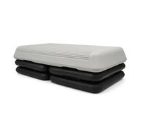 Step Aerobico Professionale 85x42x11cm Made in Spain - Piattaforma Fitness Extra Larga e Moduli di Sollevamento Universali - Panca Regolabile per Allenamento HIIT