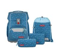 Step by Step Basis Schulranzen-Set 4-teilig Blue Hearts