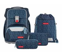 Step by Step Basis Set di borse per la scuola 4 pezzi Set „Blue Lines (TAS037677)