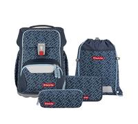 Step by Step Basis Set di borse per la scuola 4 pezzi Set „Blue Lines (TAS037677)