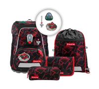 Step by Step Fit Set di borse per la scuola 5 pezzi rosso