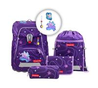 Step by Step Fit Set di borse per la scuola 5 pezzi viola