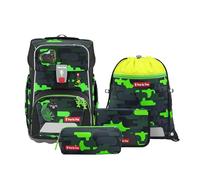 Step by Step Giant - Zaino scolastico Set 5tlg. (Black Cat Chiko) verde