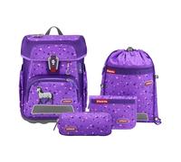 Step by Step Set di zaini per la scuola Cloud, 5 pezzi, ergonomici con riflettori, regolabile in altezza con Easy Belt per bambini a partire dalla 1° grado, 19L, Schleich Horse Club Horse Horse