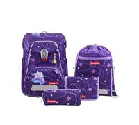 Step by Step Fit Set di borse per la scuola 5 pezzi viola