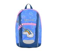 Step by Step Set zaino KIGA Mini, zaino ergonomico con cintura toracica regolabile in altezza, per asilo, asilo, presepe e Kita, da 12 M+, bambini piccoli, 6 l, Rainnbow Lui - Lilla-blu, 20 x 30 x 11