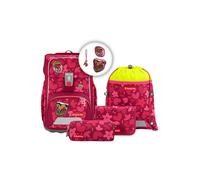 Step by Step Giant - Set di 5 zaini per la scuola ergonomici con riflettori, regolabile in altezza con cintura in vita e petto, per bambini dai 1 ° grado, 23 litri