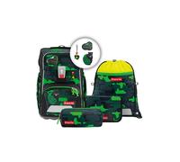 Step by Step Giant - Zaino scolastico Set 5tlg. (Black Cat Chiko) verde