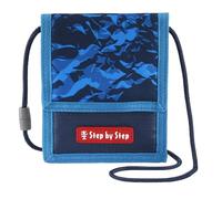 Step by Step Tasca sul petto con finestra a vista, portamonete con chiusura lampo, chiusura a chiave, a tracolla, a partire dal 1° grado, Manta Rio - Blu