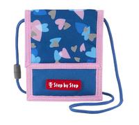 Step by Step Tasca sul petto con finestra a vista, portamonete con chiusura lampo, chiusura a chiave, a tracolla, a partire dal 1° grado, Seashell Pearl - Blu-Rosa