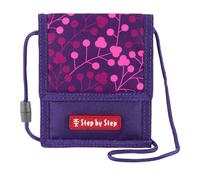 Step by Step Tasca sul petto con finestra a vista, portamonete con chiusura lampo, chiusura a chiave, a tracolla, a partire dal 1° grado, Butterfly Night Ina - Lilla-Rosa