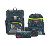 Step by Step zaino della scuola Cloud Schulranzen-Set 5 -pezzi Bagger Rocco grigio cadetto