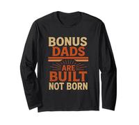 Step Dads Are Built Not Born Retro Vintage abbigliamento Maglia a Manica