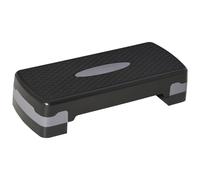 Step Fitness per Allenamento a Casa 68x29x10-15 cm in Polipropilene Nero
