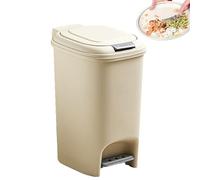 Step Garbage Can - Rectangular Step Garbage Can | Trash Bin Slim con pedale | Cans per gradini rettangolari | Contenitore per rifiuti risparmiando spazio per bagno, cucina compatta, ofice e