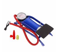 Step On Pompa ad Aria Pompa a Pedale da Pavimento Materiale in Ferro ad Alte Prestazioni con Manometro per Pneumatici Palloni Gommoni Materassini Gonfiabili Blu 22x7.5x7cm 900g