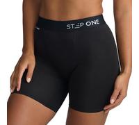 STEP ONE Boxer da donna, 1 paio, in viscosa di bambù, biancheria intima da donna, traspirante, anti-sfregamento, nero, X-Small