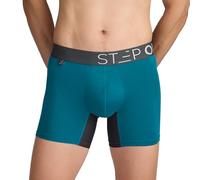 STEP ONE Slip da uomo, 1 paio, biancheria intima da uomo, traspirante, con tasca 3D + slip senza cavalcata da uomo, verde e grigio, XL