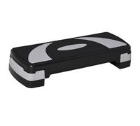 Step Professionale da Aerobica Fitness 80x31x20 cm Altezza Regolabile 10-20 cm Nero e Grigio