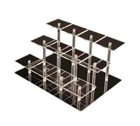 Step Style, organizer in acrilico trasparente per cosmetici, gioielli e oggetti da collezione, leggero e robusto, per vanità o ufficio (31,5 x 15,5 x 10 cm)