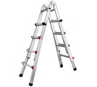 SCALA TELESCOPICA STEP UP PIUMA 4+4 GRADINI