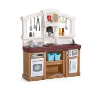 Step2 Fun with Friends Gioca cucina in marrone con suono | Gioca cucina di plastica | Include 23 accessori