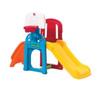 Step2 Game Time Sports Climber Parco giochi per bambini | Set scivolo e basket per bambini in plastica | Giardino / giocattoli all'aperto