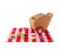 Step2 My First Picnic Basket Giocattoli | Cestino da picnic con rotelle e manico include set di accessori da 30 pezzi / tovaglia da picnic a partire da 1,5 anni