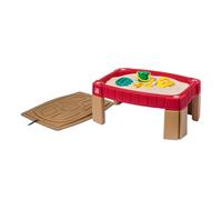 Step2 Naturally Playful Tavolino Sabbia con Coperchio | Sand Table/Tavolo di Sabbia | Scatola di Sabbia rialzata in plastica | Include 4 Accessori