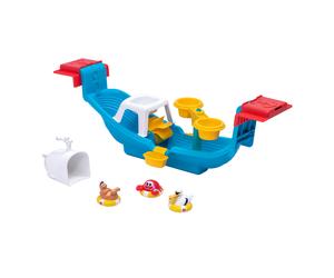 Step2 Nautical Rain Showers Bath Boat Set da bagno | Giochi d'acqua con barca per il bagno | Giochi da bagno per bambini dai 2 anni in su