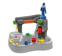 Step2 Pump & Splash Discovery Stone Pond Tavolo d'Acqua per Bambini - Grigio | Gioco Acquatico per il Giardino / Esterno con Pompa e Mulino ad Acqua | in Plastica con 10 accessori inclusi